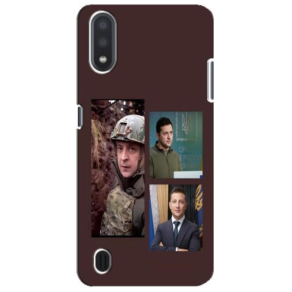 Чехол для Sansung Galaxy M01 Core (A013F) (AlphaPrint - с принтом Зеленского) – Президент