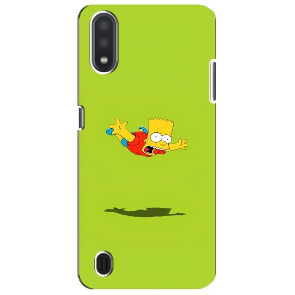 Чехол с Симпсонами для Sansung Galaxy M01 Core (A013F) (VPrint) – Барт Симпсон