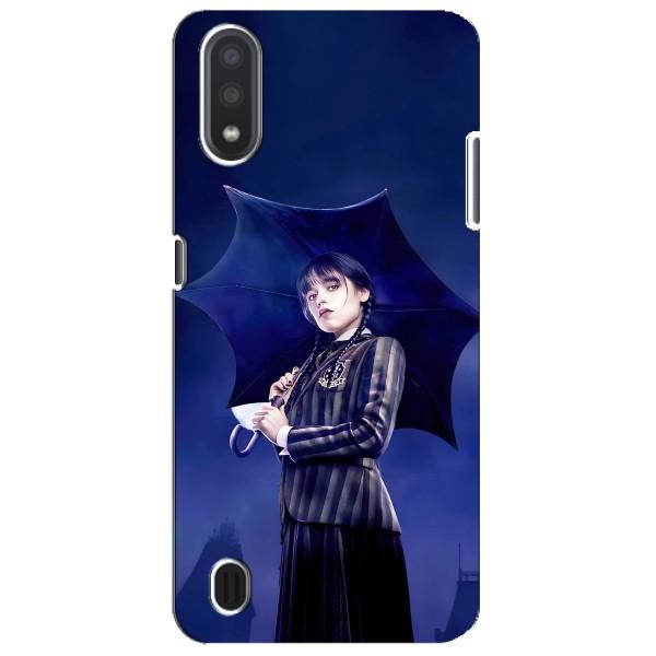 Чохли Венсдей на Sansung Galaxy M01 Core (A013F) Уенсдей (AlphaPrint) – Венздей з парасолькою