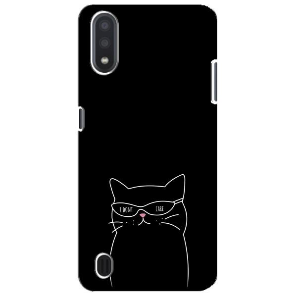 Чехол с рисунком кот на Sansung Galaxy M01 Core (A013F) – Равнодушный кот