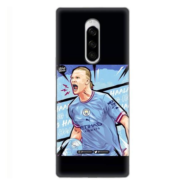 Чехлы с футболистом Ерлинг Холанд для Sony Xperia 1 (AlphaPrint) – гол Эрлинг Холланд