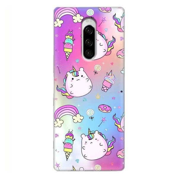 Чохол Unicorn на Sony Xperia 1 – Веселка і Єдинорог