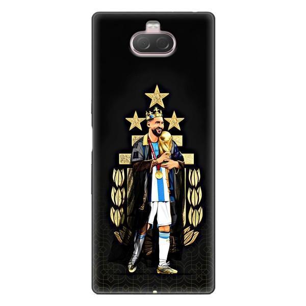 Чехлы для Sony Xperia 10 (Leo чемпион) (AlphaPrint) – Месси Король