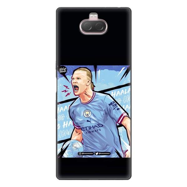 Чехлы с футболистом Ерлинг Холанд для Sony Xperia 10 (AlphaPrint) – гол Эрлинг Холланд