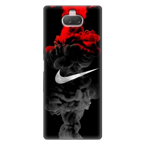 Чехол с логотипом Найк на Sony Xperia 10 – Найк на черном