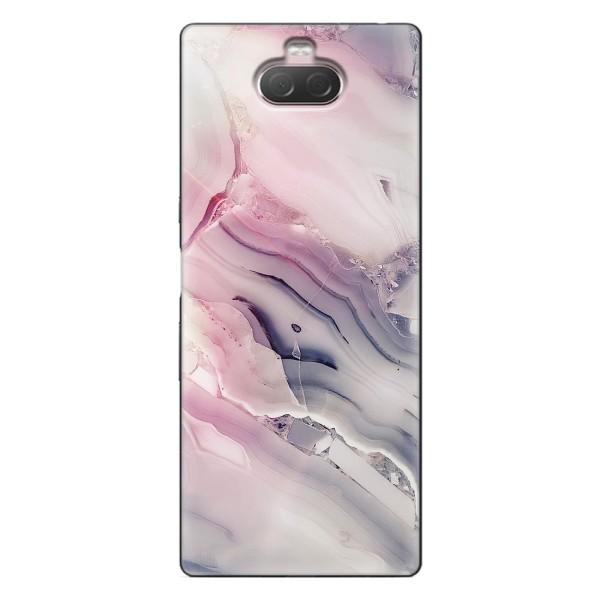 Мраморный чехол на Sony Xperia 10 (VPrint) – Пурпурный Мрамор