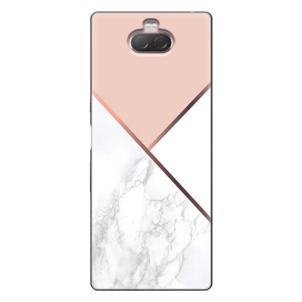 Мраморный чехол на Sony Xperia 10 (VPrint) – Тройной мрамор