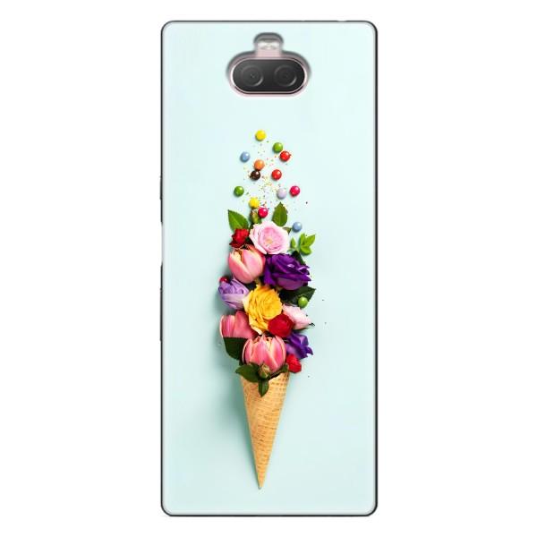 Чохли з тематикою "КВІТИ" на Sony Xperia 10 – Квітка-морозиво