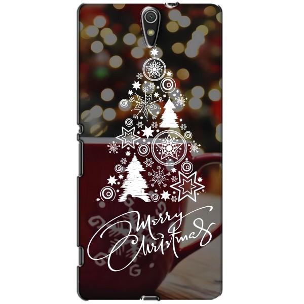 Рождественские Чехлы для Sony Xperia C5 Ultra, E5533, E5563, E5506, E5553 (VPrint) – Елочка узорная