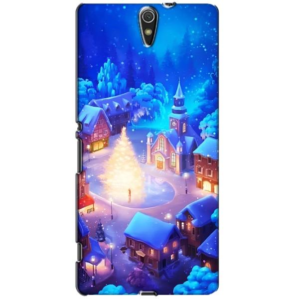 Рождественские Чехлы для Sony Xperia C5 Ultra, E5533, E5563, E5506, E5553 (VPrint) – Рождественский город