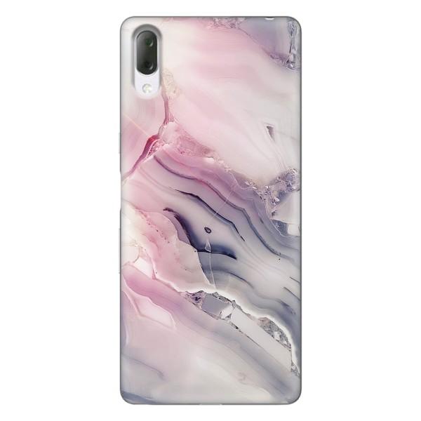 Мраморный чехол на Sony Xperia L3 (VPrint) – Пурпурный Мрамор