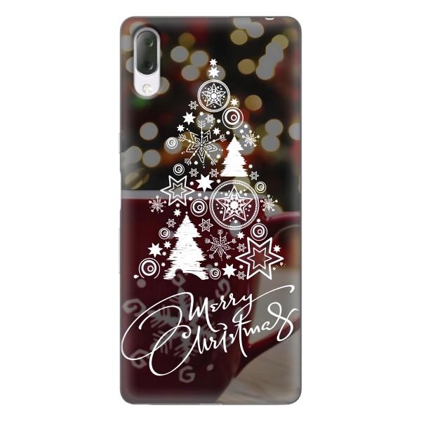 Рождественские Чехлы для Sony Xperia L3 (VPrint) – Елочка узорная