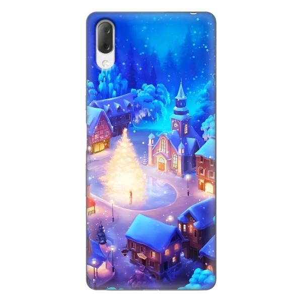 Рождественские Чехлы для Sony Xperia L3 (VPrint) – Рождественский город