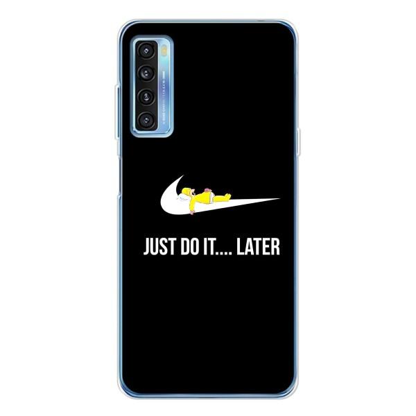 Чехол с логотипом Найк на TCL 20L Plus – Nike just do it