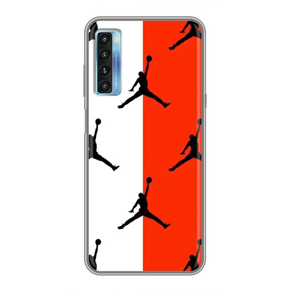 Чехлы для TCL 20L - с картинкой JORDAN (AlphaPrint) – Лого Джордан