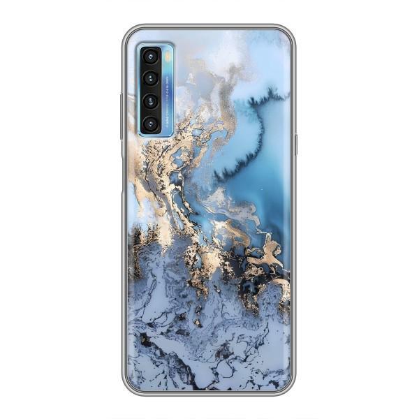 Мраморный чехол на TCL 20L (VPrint) – Нежный мрамор