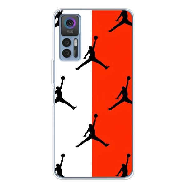 Чехлы для TCL 30 - с картинкой JORDAN (AlphaPrint) – Лого Джордан
