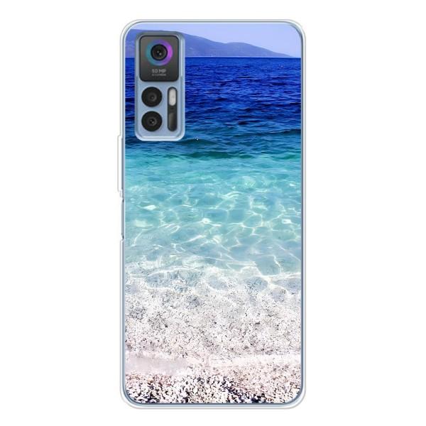 Силиконовый чехол с КАРТИНКАМИ лето для TCL 30 (AlphaPrint) – Море