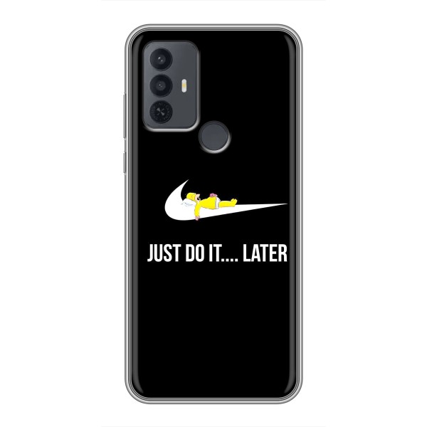 Чехол с логотипом Найк на TCL 30E – Nike just do it