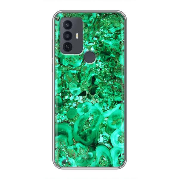 Мраморний чехол на TCL 30E (VPrint) – Салатовий Мрамор