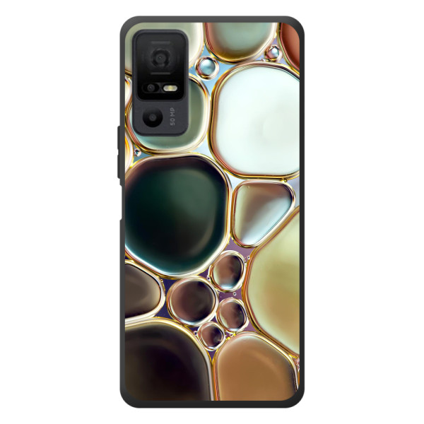 Мраморный чехол на TCL 40 NxtPaper 5G (VPrint) – Радужный Мрамор