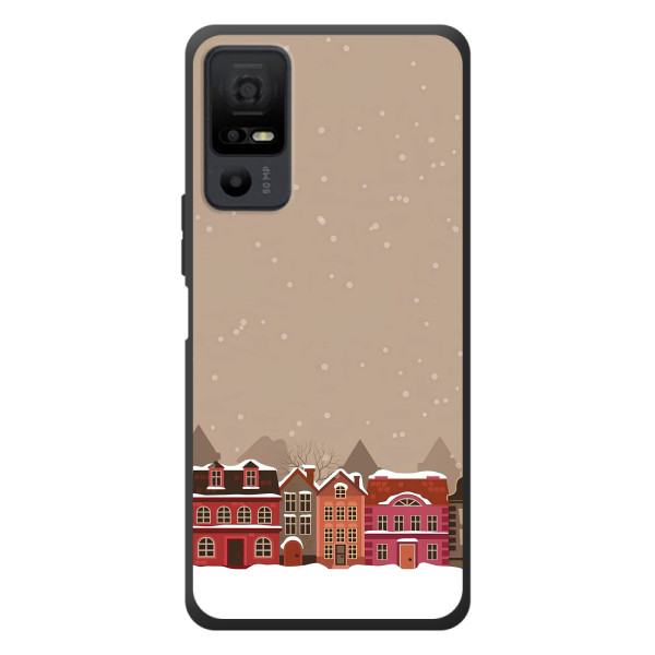 Новорічні, Святкові Чохли для TCL 40 NxtPaper 5G - 2024 год – Зимове місто