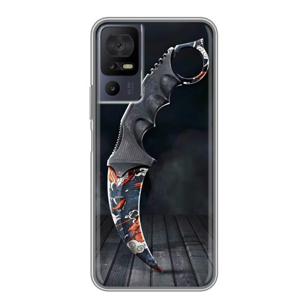 Чехол КИБЕРСПОРТ для TCL 40 SE – Кинжал КС ГО