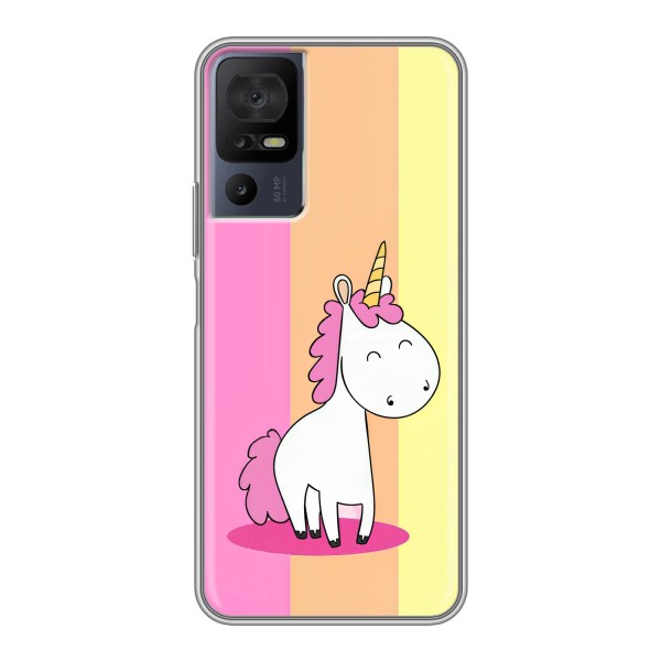 Чехол Unicorn на TCL 40 SE – Радужный Единорог