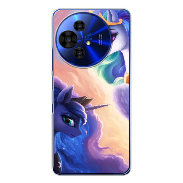 Чехол Unicorn на TCL 50 NxtPaper – Единорожки на тучках