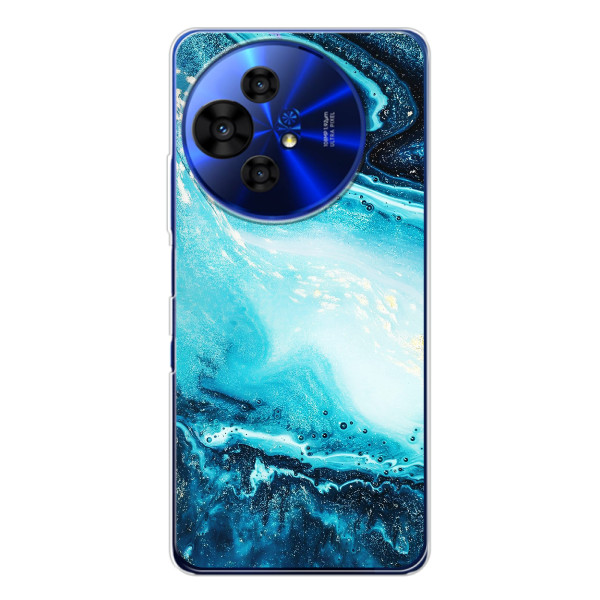 Мраморний чехол на TCL 50 NxtPaper (VPrint) – Блакитний мрамор