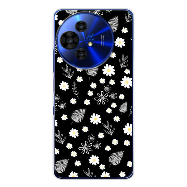 Чохли з тематикою "КВІТИ" на TCL 50 NxtPaper – цвітіння на чорному