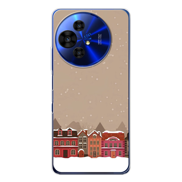 Новорічні, Святкові Чохли для TCL 50 Pro NxtPaper - 2024 год – Зимове місто