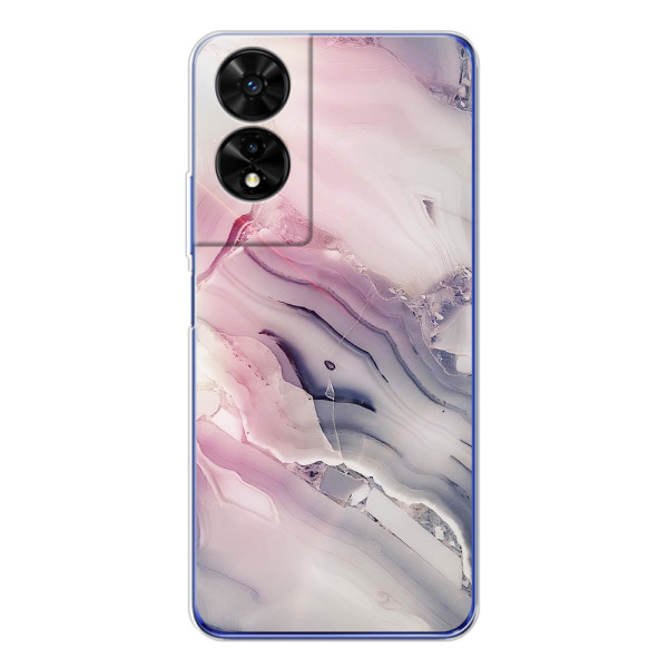 Мраморный чехол на TCL 505 (VPrint) – Пурпурный Мрамор