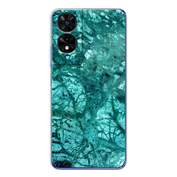 Мраморный чехол на TCL 505 (VPrint) – Зеленый мрамор