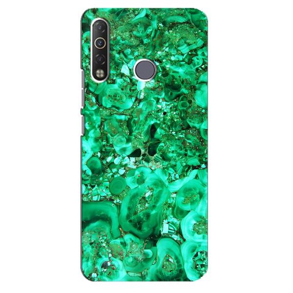 Мраморный чехол на TECNO Camon 12 Air CC6 (VPrint) – Салатный Мрамор