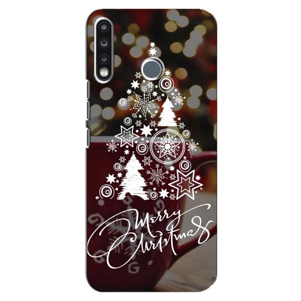 Рождественские Чехлы для TECNO Camon 12 CC7 (VPrint) – Елочка узорная
