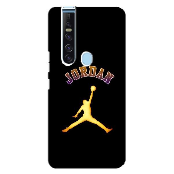 Чехлы для TECNO Camon 15 Pro - с картинкой JORDAN (AlphaPrint) – Jordan Gold