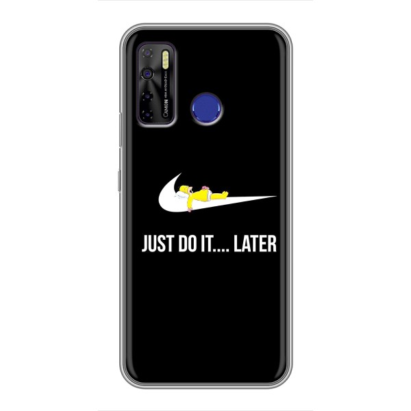 Чехол с логотипом Найк на TECNO Camon 15 – Nike just do it