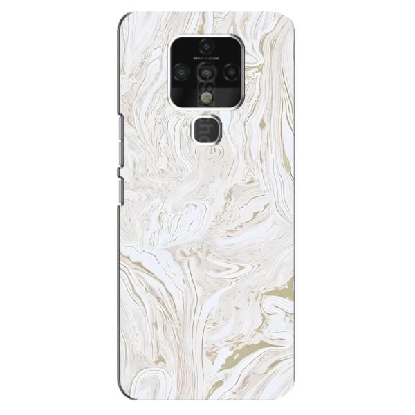 Мраморний чехол на TECNO Camon 16 SE (VPrint) – Білий мрамор