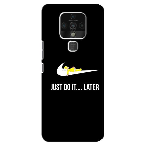 Чохол з логтипом Найк на TECNO Camon 16 – Nike just do it
