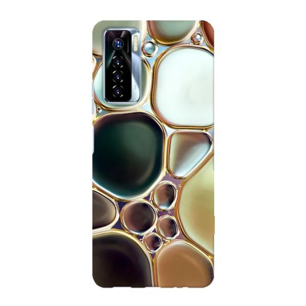 Мраморний чехол на TECNO Camon 17 Pro (VPrint) – Радужний Мрамор