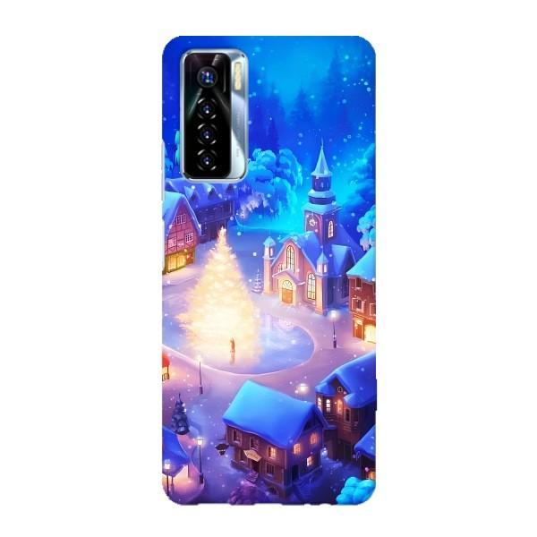 Рождественские Чехлы для TECNO Camon 17 Pro (VPrint) – Рождественский город
