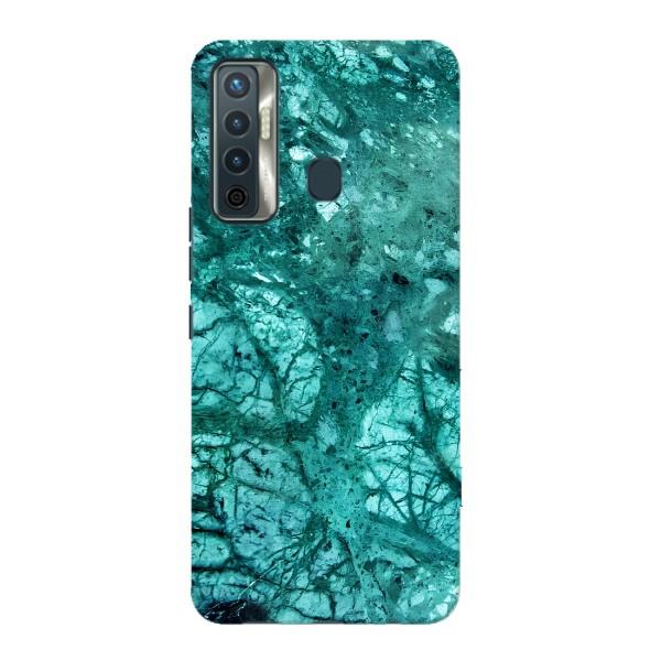 Мраморный чехол на TECNO Camon 17 (VPrint) – Зеленый мрамор