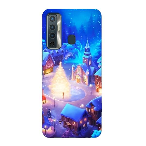 Рождественские Чехлы для TECNO Camon 17 (VPrint) – Рождественский город