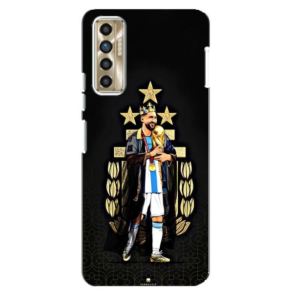 Чехлы для TECNO Camon 17P (CG7n) (Leo чемпион) (AlphaPrint) – Месси Король