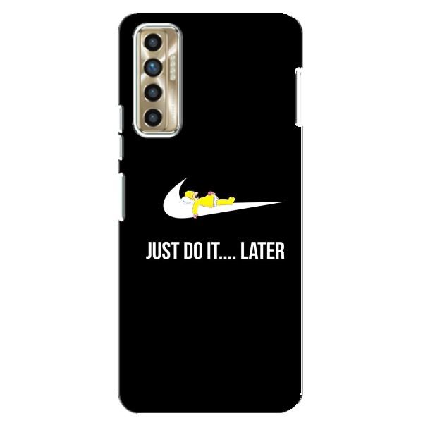 Чехол с логотипом Найк на TECNO Camon 17P (CG7n) – Nike just do it