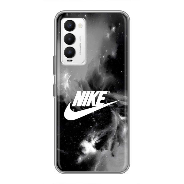 Чехол с логотипом Найк на Tecno Camon 18 / Camon 18P – Найк дымчатый