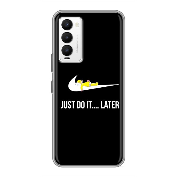 Чехол с логотипом Найк на Tecno Camon 18 / Camon 18P – Nike just do it