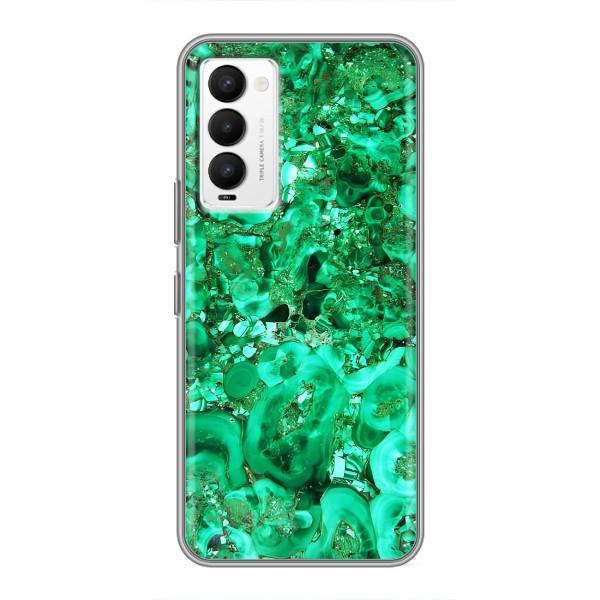 Мраморный чехол на Tecno Camon 18 / Camon 18P (VPrint) – Салатный Мрамор