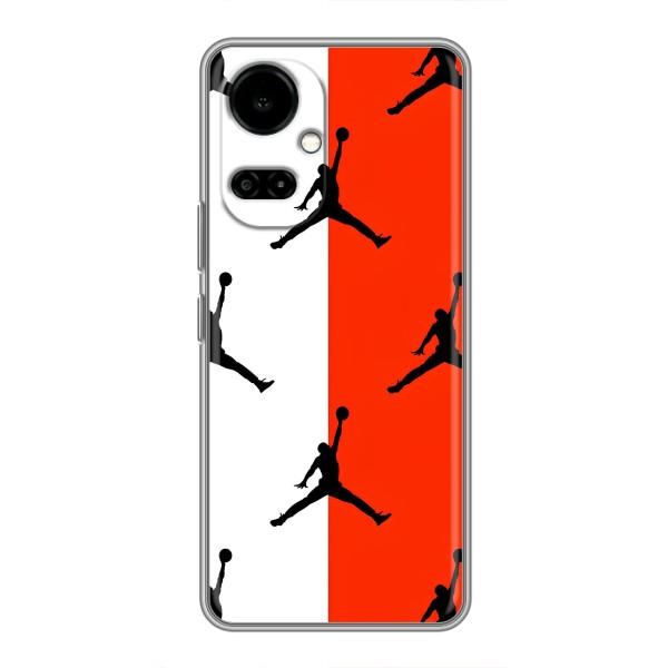 Чохли для TECNO Camon 19 (CI6n) / 19 Pro (CI8n) - з картинкою JORDAN (AlphaPrint) – Лого Джордан